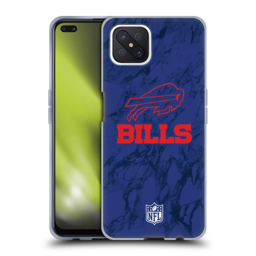 NFL Buffalo Bills Graphics Coloured Marble Soft Gel Case for OPPO Reno4 Z 5G