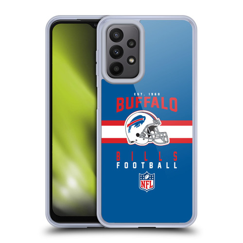 NFL Buffalo Bills Graphics Helmet Typography Soft Gel Case for Samsung Galaxy A23 / 5G (2022)