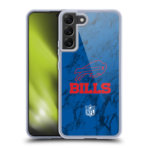 NFL Buffalo Bills Graphics Coloured Marble Soft Gel Case for Samsung Galaxy S22+ 5G