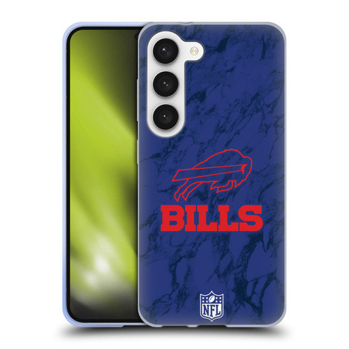 NFL Buffalo Bills Graphics Coloured Marble Soft Gel Case for Samsung Galaxy S23 5G