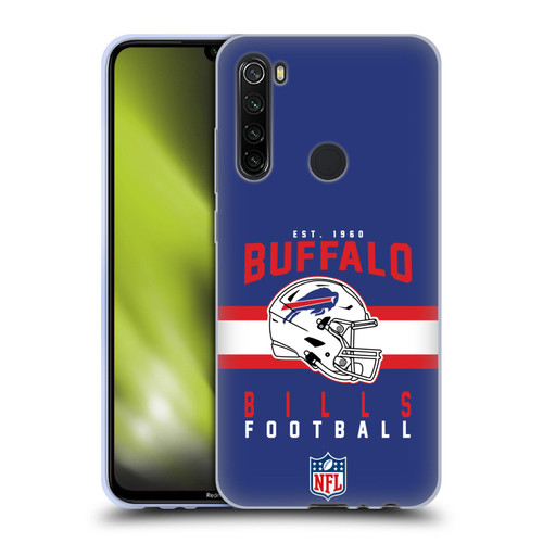 NFL Buffalo Bills Graphics Helmet Typography Soft Gel Case for Xiaomi Redmi Note 8T