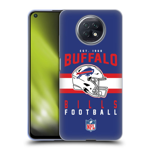 NFL Buffalo Bills Graphics Helmet Typography Soft Gel Case for Xiaomi Redmi Note 9T 5G