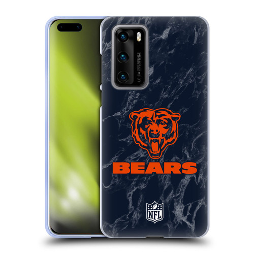NFL Chicago Bears Graphics Coloured Marble Soft Gel Case for Huawei P40 5G