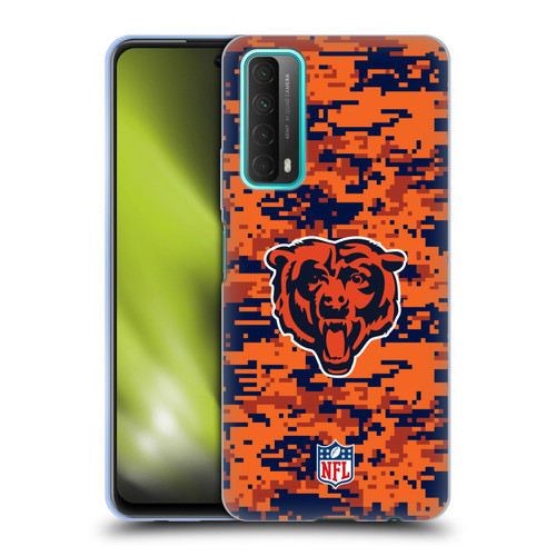 NFL Chicago Bears Graphics Digital Camouflage Soft Gel Case for Huawei P Smart (2021)