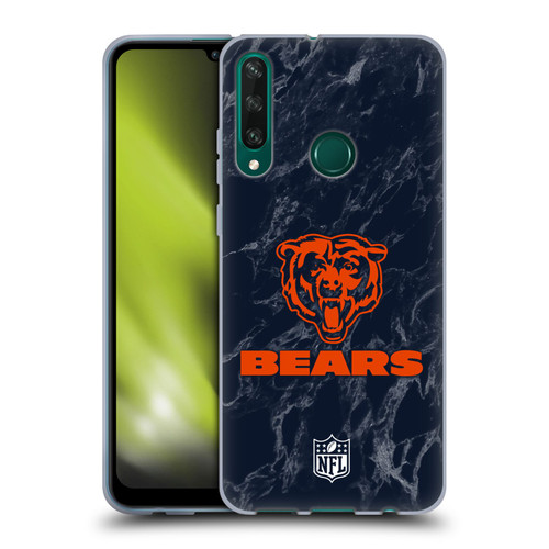 NFL Chicago Bears Graphics Coloured Marble Soft Gel Case for Huawei Y6p