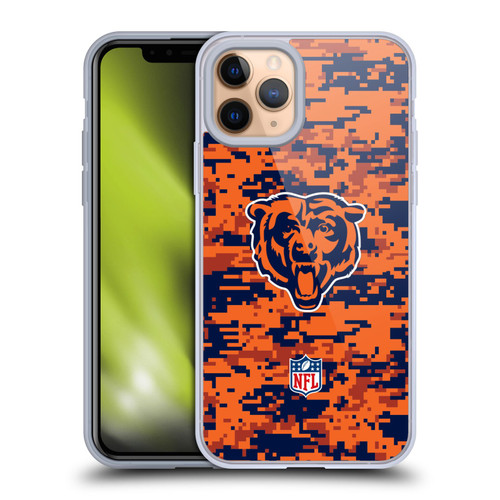 NFL Chicago Bears Graphics Digital Camouflage Soft Gel Case for Apple iPhone 11 Pro
