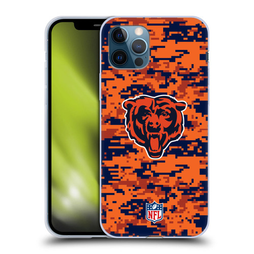 NFL Chicago Bears Graphics Digital Camouflage Soft Gel Case for Apple iPhone 12 / iPhone 12 Pro