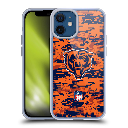 NFL Chicago Bears Graphics Digital Camouflage Soft Gel Case for Apple iPhone 12 Mini