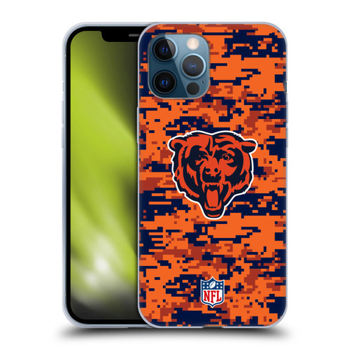NFL Chicago Bears Graphics Digital Camouflage Soft Gel Case for Apple iPhone 12 Pro Max