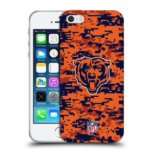 NFL Chicago Bears Graphics Digital Camouflage Soft Gel Case for Apple iPhone 5 / 5s / iPhone SE 2016