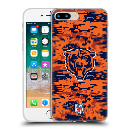 NFL Chicago Bears Graphics Digital Camouflage Soft Gel Case for Apple iPhone 7 Plus / iPhone 8 Plus NFL Chicago Bears Graphics Digital Camouflage Soft Gel Case for Apple iPhone 7 Plus / iPhone 8 Plus