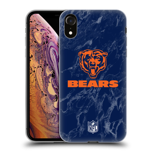 NFL Chicago Bears Graphics Coloured Marble Soft Gel Case for Apple iPhone XR NFL Chicago Bears Graphics Coloured Marble Soft Gel Case for Apple iPhone XR