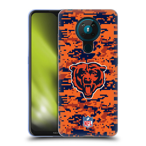 NFL Chicago Bears Graphics Digital Camouflage Soft Gel Case for Nokia 5.3