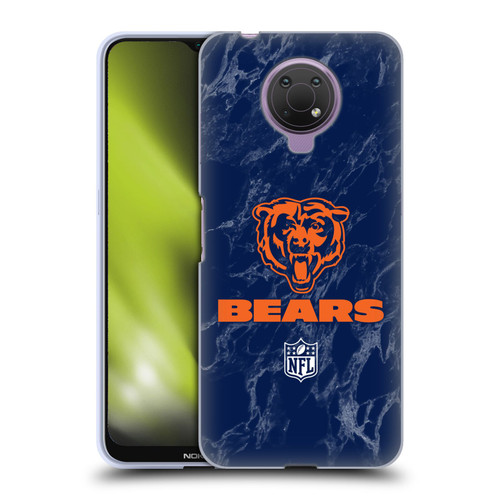 NFL Chicago Bears Graphics Coloured Marble Soft Gel Case for Nokia G10