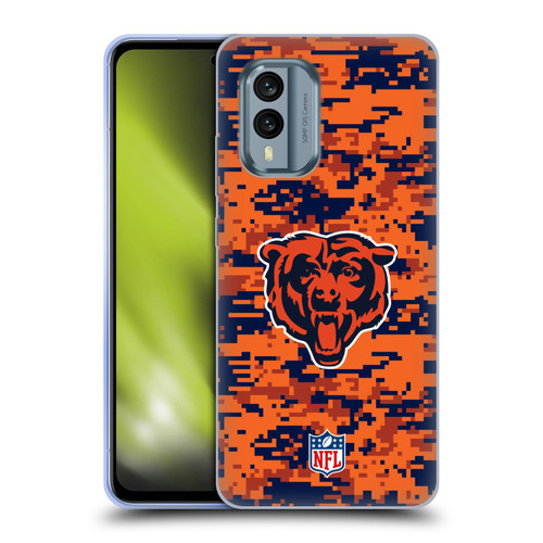 NFL Chicago Bears Graphics Digital Camouflage Soft Gel Case for Nokia X30