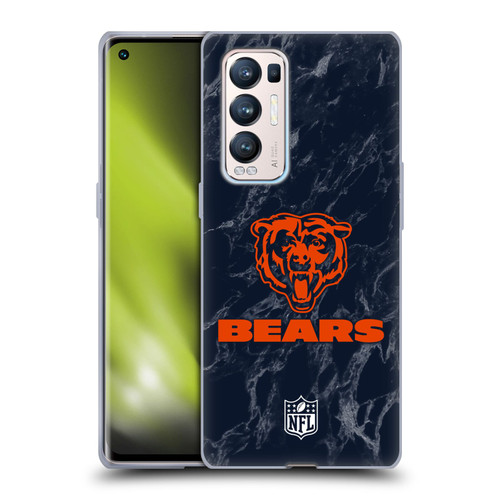 NFL Chicago Bears Graphics Coloured Marble Soft Gel Case for OPPO Find X3 Neo / Reno5 Pro+ 5G