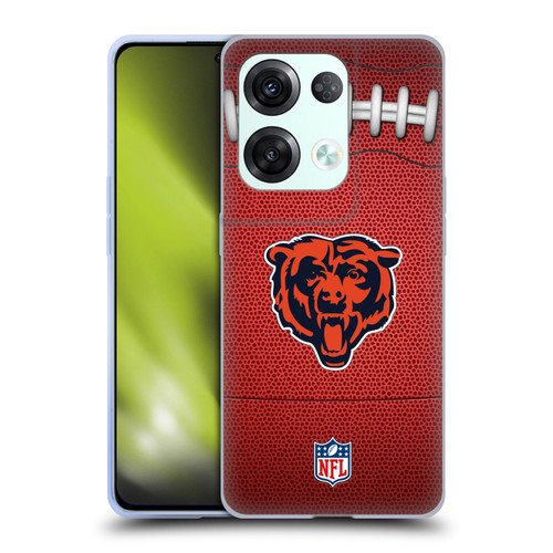 NFL Chicago Bears Graphics Football Soft Gel Case for OPPO Reno8 Pro