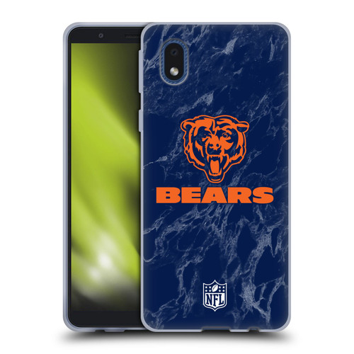NFL Chicago Bears Graphics Coloured Marble Soft Gel Case for Samsung Galaxy A01 Core (2020)