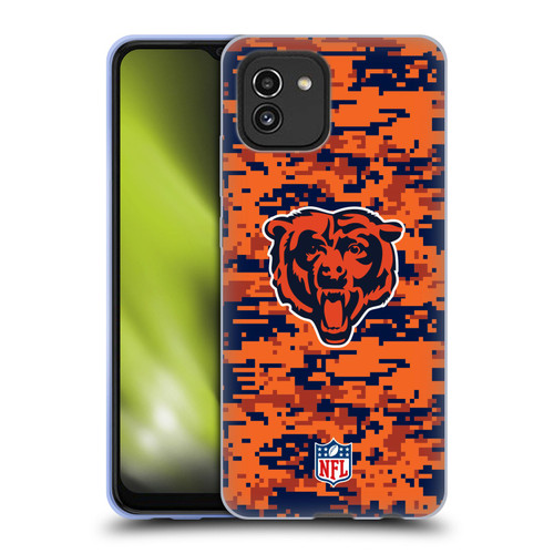 NFL Chicago Bears Graphics Digital Camouflage Soft Gel Case for Samsung Galaxy A03 (2021)