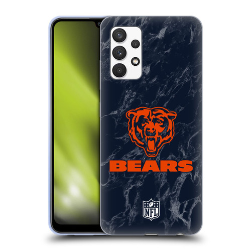 NFL Chicago Bears Graphics Coloured Marble Soft Gel Case for Samsung Galaxy A32 (2021)