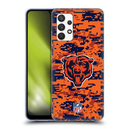 NFL Chicago Bears Graphics Digital Camouflage Soft Gel Case for Samsung Galaxy A32 (2021)