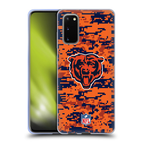 NFL Chicago Bears Graphics Digital Camouflage Soft Gel Case for Samsung Galaxy S20 / S20 5G