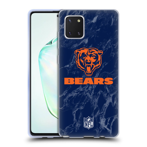 NFL Chicago Bears Graphics Coloured Marble Soft Gel Case for Samsung Galaxy Note10 Lite