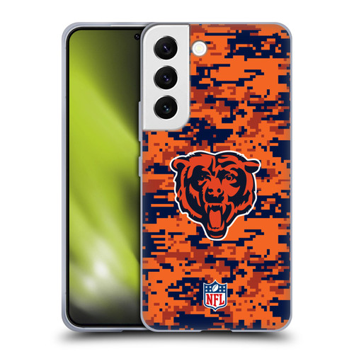 NFL Chicago Bears Graphics Digital Camouflage Soft Gel Case for Samsung Galaxy S22 5G