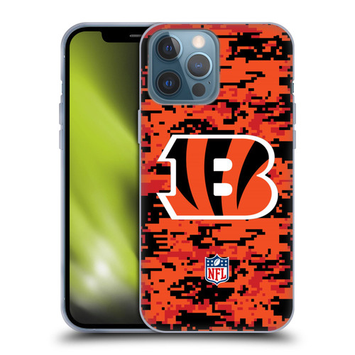 NFL Cincinnati Bengals Graphics Digital Camouflage Soft Gel Case for Apple iPhone 13 Pro Max