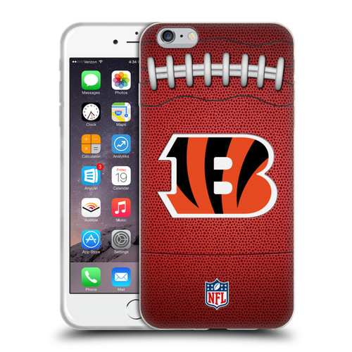 NFL Cincinnati Bengals Graphics Football Soft Gel Case for Apple iPhone 6 Plus / iPhone 6s Plus