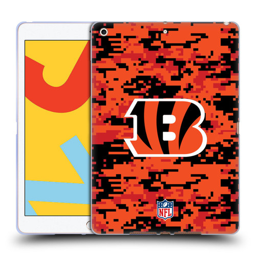 NFL Cincinnati Bengals Graphics Digital Camouflage Soft Gel Case for Apple iPad 10.2 2019/2020/2021