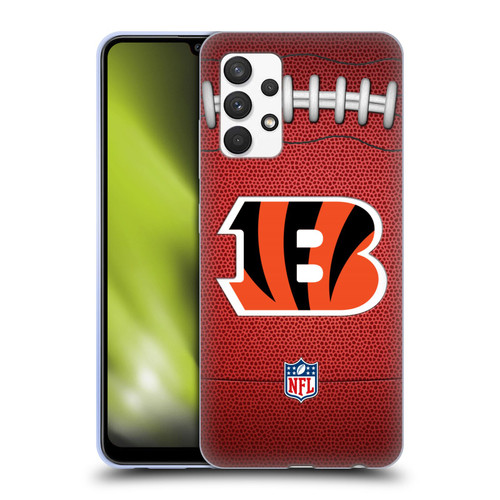 NFL Cincinnati Bengals Graphics Football Soft Gel Case for Samsung Galaxy A32 (2021)