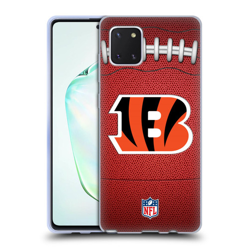 NFL Cincinnati Bengals Graphics Football Soft Gel Case for Samsung Galaxy Note10 Lite