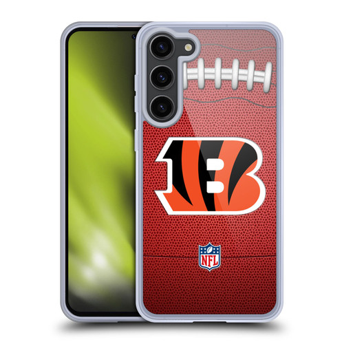 NFL Cincinnati Bengals Graphics Football Soft Gel Case for Samsung Galaxy S23+ 5G