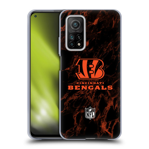 NFL Cincinnati Bengals Graphics Coloured Marble Soft Gel Case for Xiaomi Mi 10T 5G