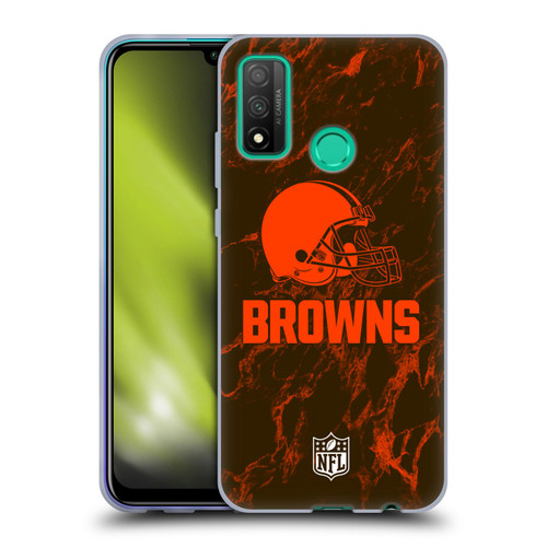 NFL Cleveland Browns Graphics Coloured Marble Soft Gel Case for Huawei P Smart (2020)