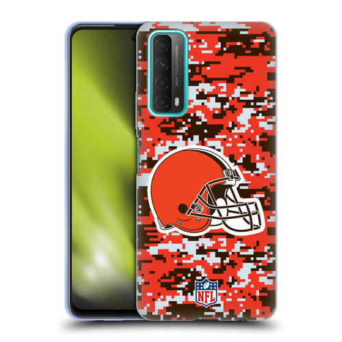 NFL Cleveland Browns Graphics Digital Camouflage Soft Gel Case for Huawei P Smart (2021)