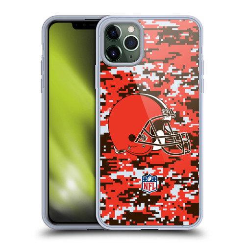 NFL Cleveland Browns Graphics Digital Camouflage Soft Gel Case for Apple iPhone 11 Pro Max