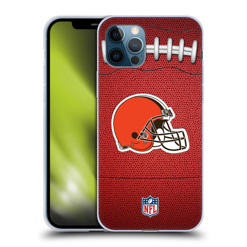 NFL Cleveland Browns Graphics Football Soft Gel Case for Apple iPhone 12 / iPhone 12 Pro