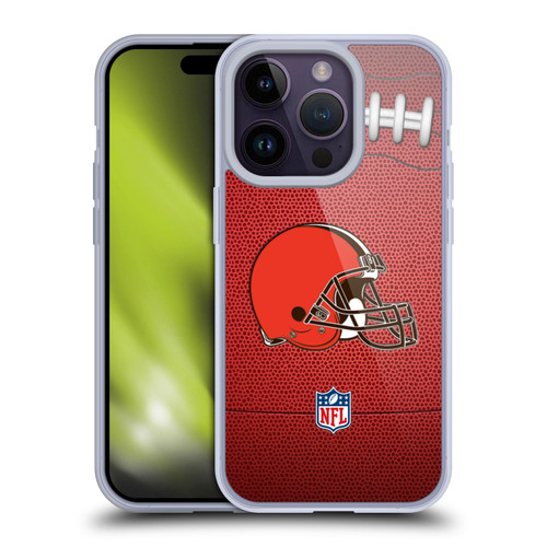 NFL Cleveland Browns Graphics Football Soft Gel Case for Apple iPhone 14 Pro