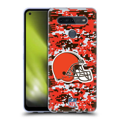 NFL Cleveland Browns Graphics Digital Camouflage Soft Gel Case for LG K51S