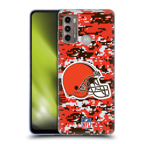 NFL Cleveland Browns Graphics Digital Camouflage Soft Gel Case for Motorola Moto G60 / Moto G40 Fusion