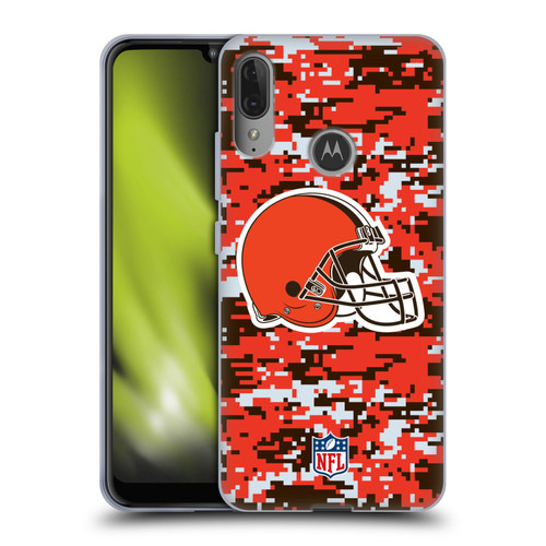 NFL Cleveland Browns Graphics Digital Camouflage Soft Gel Case for Motorola Moto E6 Plus