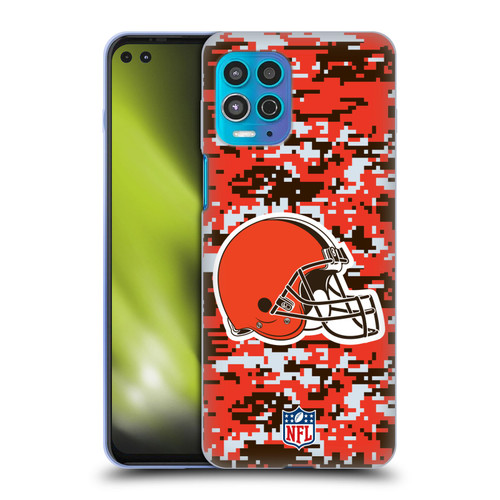 NFL Cleveland Browns Graphics Digital Camouflage Soft Gel Case for Motorola Moto G100