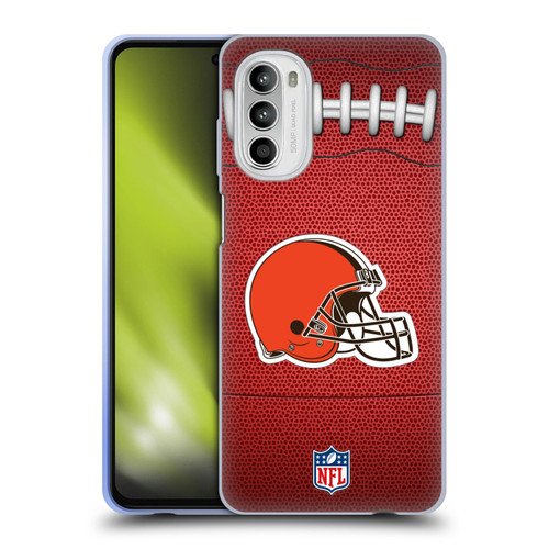 NFL Cleveland Browns Graphics Football Soft Gel Case for Motorola Moto G52