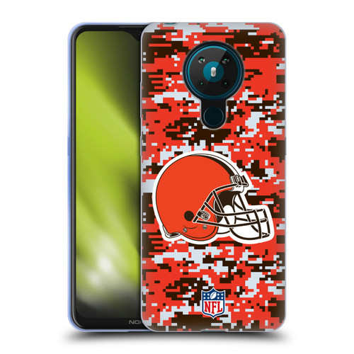 NFL Cleveland Browns Graphics Digital Camouflage Soft Gel Case for Nokia 5.3