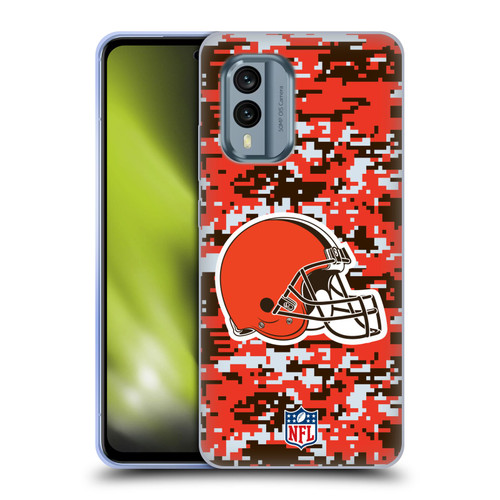 NFL Cleveland Browns Graphics Digital Camouflage Soft Gel Case for Nokia X30