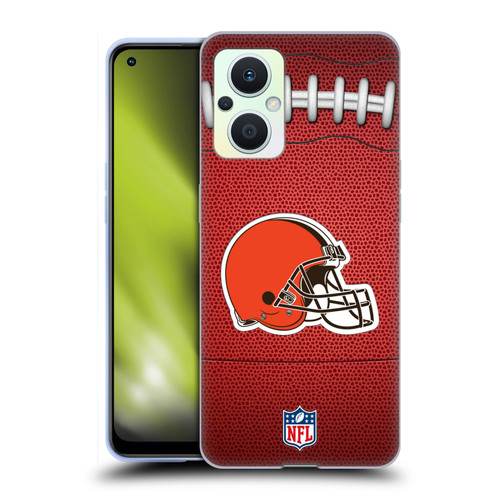 NFL Cleveland Browns Graphics Football Soft Gel Case for OPPO Reno8 Lite