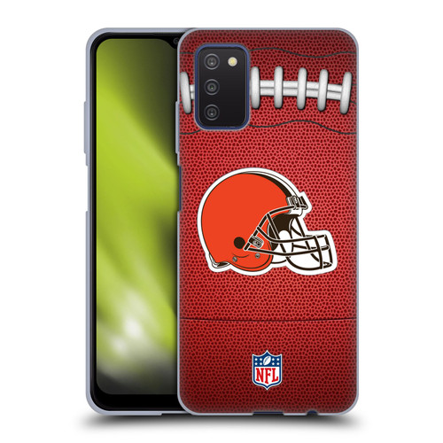 NFL Cleveland Browns Graphics Football Soft Gel Case for Samsung Galaxy A03s (2021)