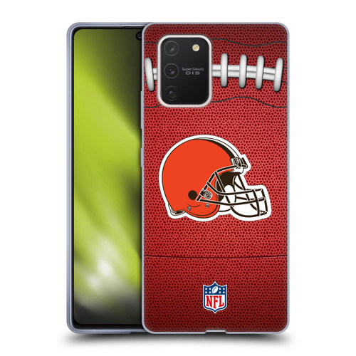 NFL Cleveland Browns Graphics Football Soft Gel Case for Samsung Galaxy S10 Lite